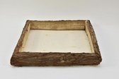 Plateaus - Bark Tray 25x25x4cm Natural-wash