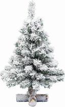 Kunst Kerstbomen - Snowy Imperial Mini Tree Green/white Dia36x60cm