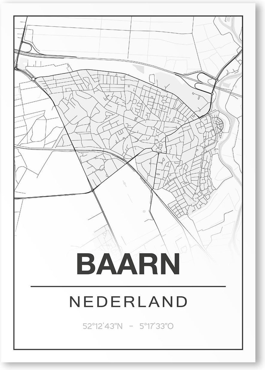 Poster/plattegrond BAARN - A4