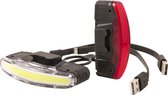 Spanninga Arco - Kit d'éclairage pour vélo - 80 lumens - Rechargeable par USB