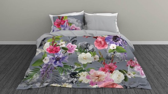 Snoozing Bloom - Dekbedovertrek - Lits-jumeaux - 240x200/220 cm + 2 kussenslopen 60x70 cm - Multi kleur van Snoozing — afbeelding 2