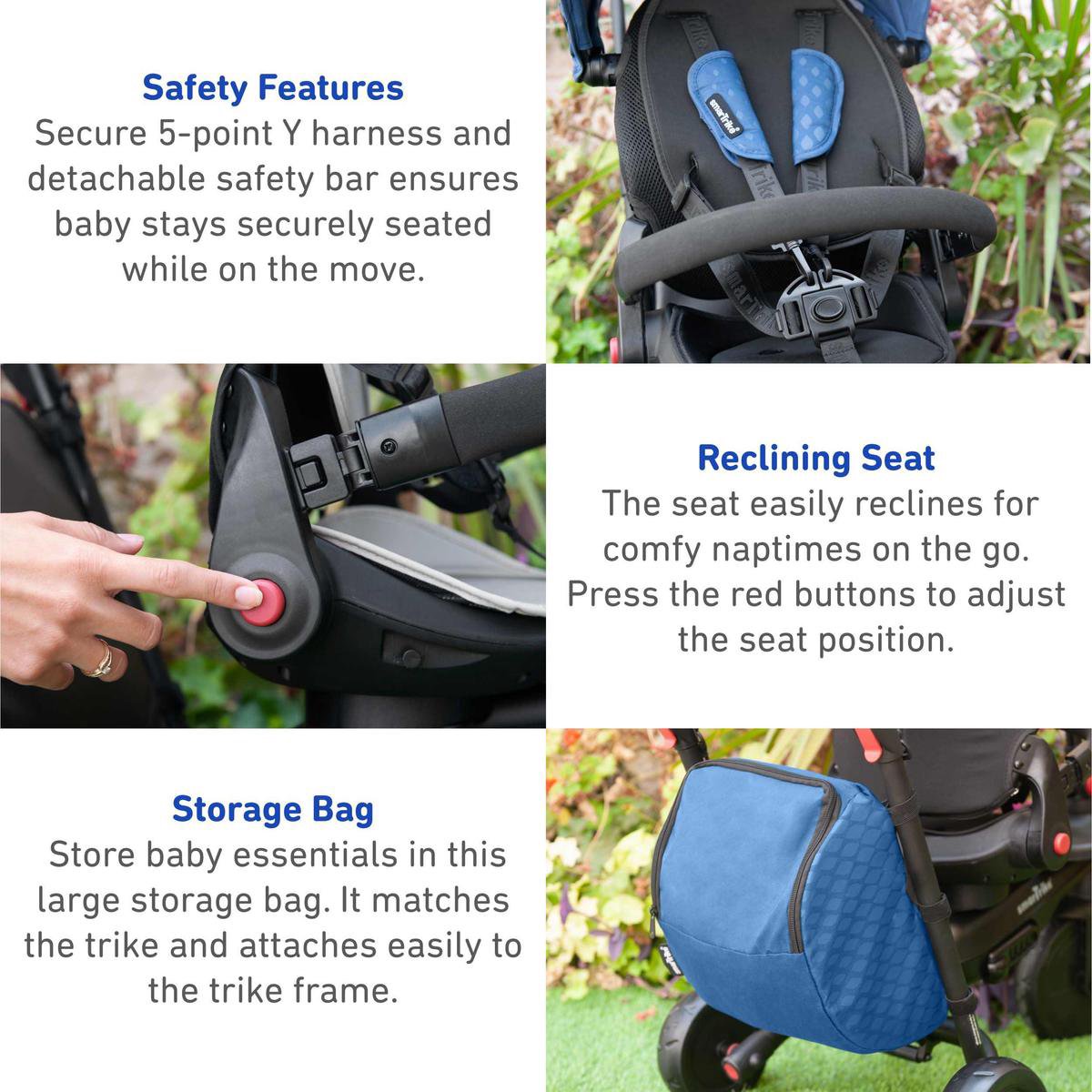 SmarTrike Opvouwbare 8 in 1 Driewieler 