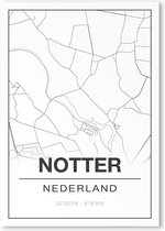 Poster/plattegrond NOTTER - 30x40cm