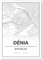 Poster/plattegrond DENIA - 30x40cm