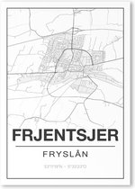 Poster/plattegrond FRJENTSJER - A4
