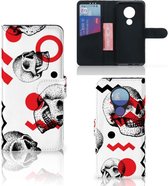 Telefoonhoesje met Naam Nokia 7.2 | Nokia 6.2 Skull Rood