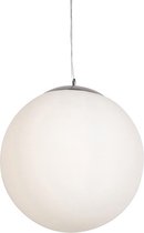 QAZQA ball hl - Moderne Hanglamp - 1 lichts - Ø 500 mm - Wit - Woonkamer | Slaapkamer