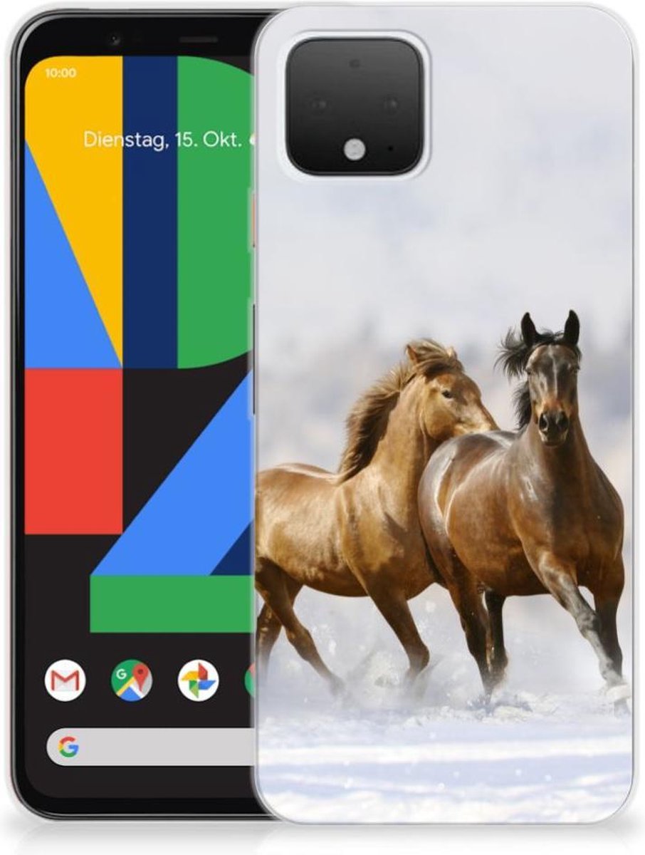 Google Pixel 4 TPU Hoesje Paarden