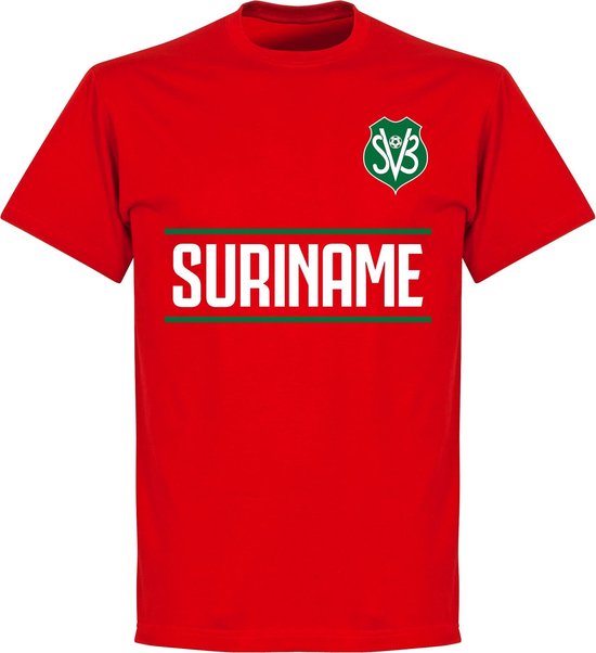Suriname Team T-Shirt - Rood - L