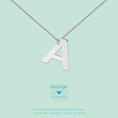 Heart to Get - Grote Letter Q - Ketting - Zilver