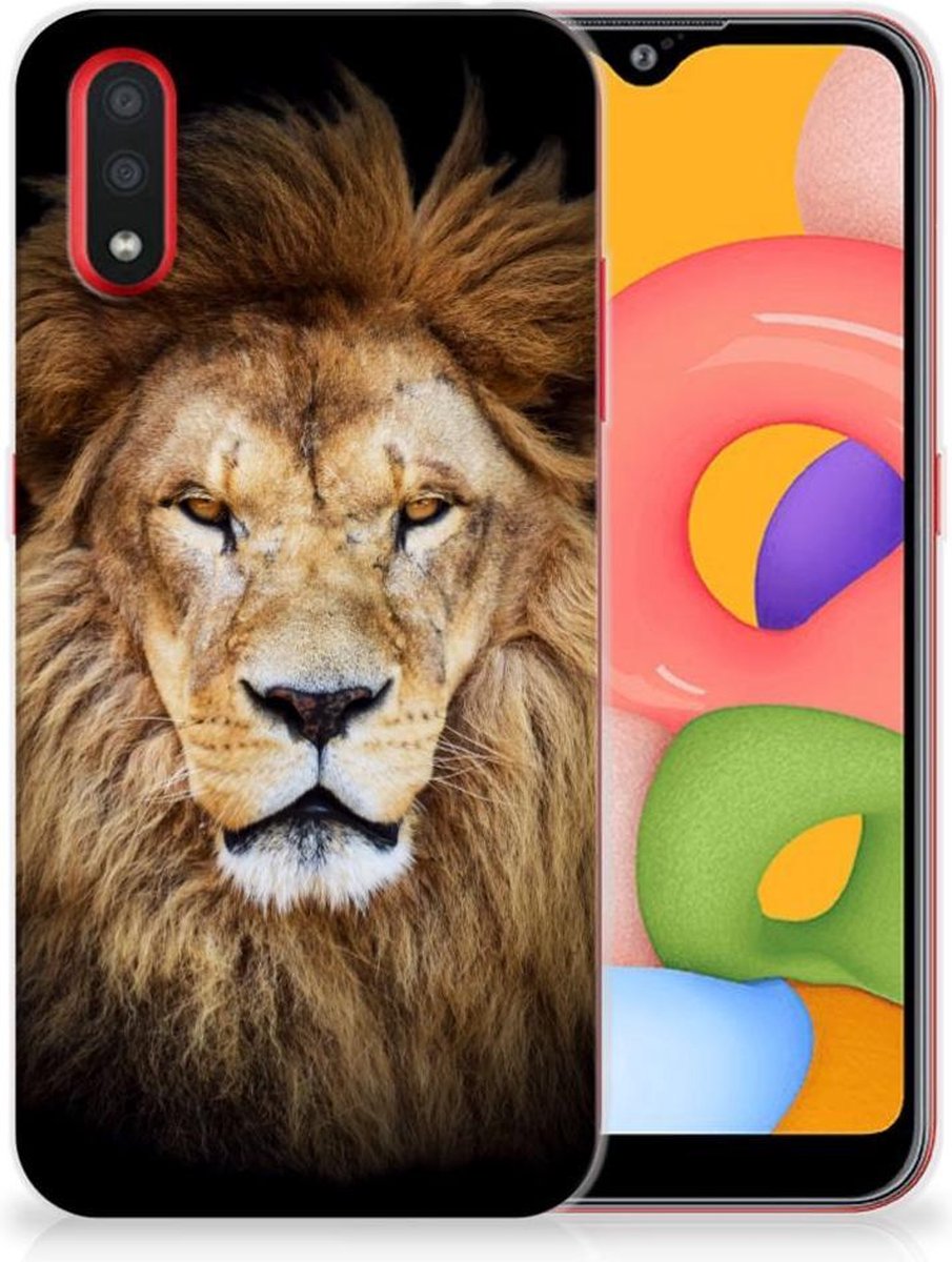 Samsung Galaxy A01 TPU Hoesje Leeuw