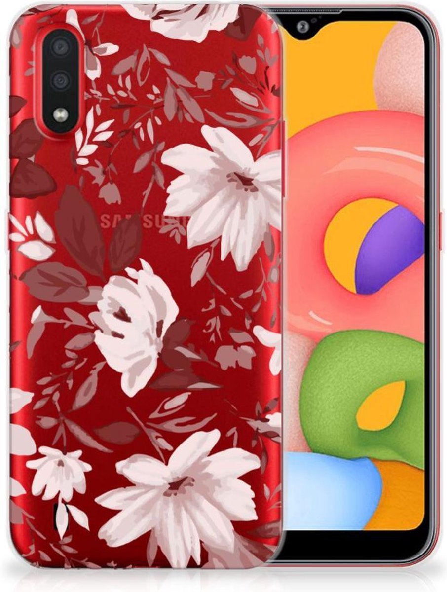 Hoesje maken Samsung Galaxy A01 Watercolor Flowers