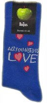 The Beatles - All You Need Is Love Sokken - 41/45 - Blauw