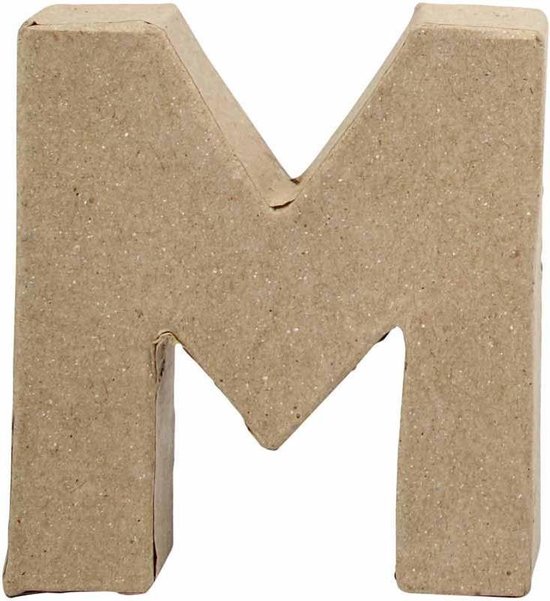 Creative Letter M Papiermache 10 Cm