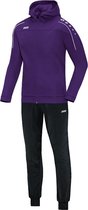 Jako - Hooded Tracksuit Classico Junior - Polyesterpak met kap Classico - 128 - Paars