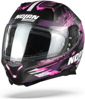 Casque intégral N87 Carnival 86 Flat Black Pink White - Casque de moto - Taille XXL