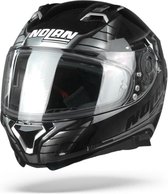 N87 Aulicus 80 Metal Black Silver  Integraalhelm - Motorhelm - Maat S