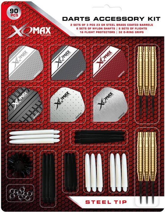 Thumbnail van een extra afbeelding van het spel XQMax - 2 sets dartpijlen plus 84 pcs Darts Accessory kit - dartset - dartpijlen - cadeauset