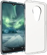 Shop4 - Nokia 6.2 (2019) Hoesje - Zachte Back Case Transparant