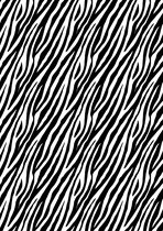 Cadeaupapier Zebra Zwart Wit inpakpapier- Breedte 60 cm - 250m lang