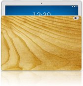 Lenovo Tab P10 Silicone Tablet Hoes Licht Hout