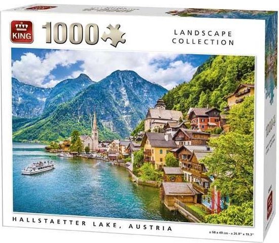 Oxideren links Eik King Puzzel 1000 Stukjes (68 x 49 cm) - Hallstaetter Lake - Legpuzzel -  Landschap -... | bol.com