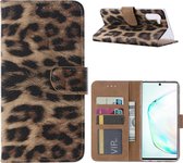 Xssive Hoesje voor Samsung Galaxy Note 10 - Book Case - Luipaardprint