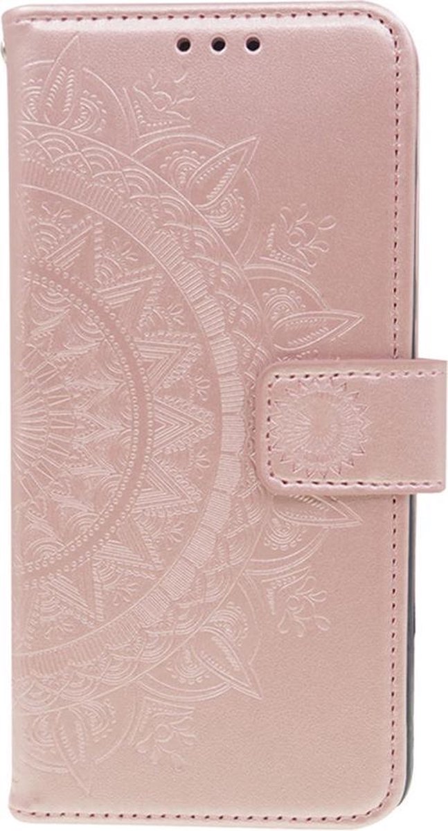 Shop4 - Geschikt voor Huawei Mate 30 Pro Hoesje - Wallet Case Mandala Patroon Rosé Goud