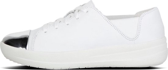 FitFlop - F-Sporty Mirror-Toe Sneakers - Sneaker laag gekleed - Dames - Maat 38 - Wit - I73-194 -Urban White Leather