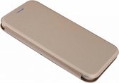 Samsung Galaxy S10e Luxe Goud kunstleer Flip Cover met Magneetsluiting - van Bixb