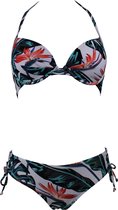 Mila Paradise Bloom Wit/Print - Bikini Maat: 80D
