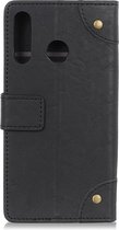Huawei P30 Lite Hoesje - Mobigear - Ranch Serie - Kunstlederen Bookcase - Zwart - Hoesje Geschikt Voor Huawei P30 Lite