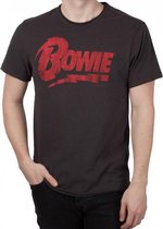 "Amplified T-shirt ""David Bowie-logo"", Houtskool"