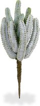 Euphorbia kunst Cactus 25 cm grijs