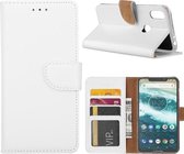 Xssive Hoesje voor Motorola Moto One - Book Case - Wit