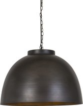 QAZQA hoodi - Industriele Hanglamp - 1 lichts - Ø 600 mm - Bruin - Industrieel -  Woonkamer | Slaapkamer | Keuken