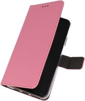 Booktype Telefoonhoesjes - Bookcase Hoesje - Wallet Case -  Geschikt voor Nokia 6.2 - Roze