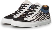 KUNOKA Selena zebra - Sneakers Dames - maat 36 - Wit Zwart Blauw Zebraprint