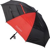 Legend Double Canopy Golfparaplu - Zwart Rood