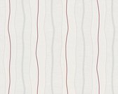 STREPEN BEHANG | Modern - creme rood - A.S. Création Simply Stripes