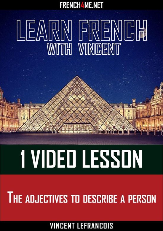 Learn French with Vincent - 1 video lesson - The adjectives  ... - cover