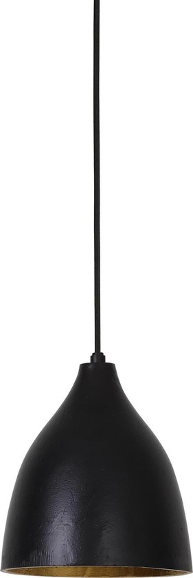 Light & Living Hanglamp Sumero - Zwart/Goud - Ø18cm - Modern,Luxe - Hanglampen Eetkamer, Slaapkamer, Woonkamer