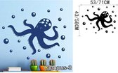 3D Sticker Decoratie OCTOPUS Wall Art Stickers Zwart Muurstickers Voor Kinderkamer Baby Muurstickers Vinilos Paredes Waterdichte Badkamer Decal Muurschildering - Octopus3 / Large