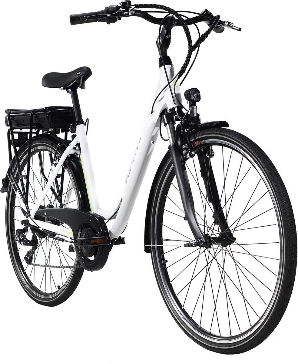 Adore Fiets (elektrisch) E-Bike Damesfiets 28 Versailles wit-groen 48