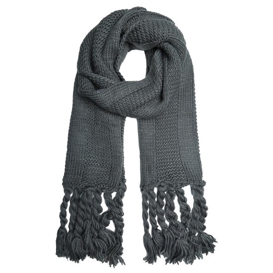 Mooie gebreide sjaal Winter Knitted|Grijs|Dikke lang | bol.com
