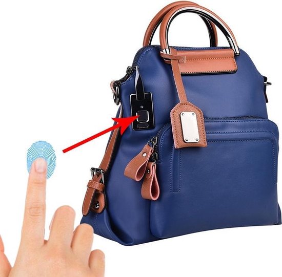 Vermeend Deskundige fluctueren Vingerafdruk slot tas Fashion Bag schoudertas voor dames anti-diefstal  schoudertas | bol.com