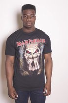 Iron Maiden Heren Tshirt -XXL- Eddie Candle Finger Zwart