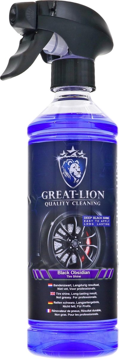 Unieke professionele banden zwart -Great-Lion Black Obsidian Tire Shine - 500ml