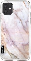 Casetastic Apple iPhone 11 Hoesje - Softcover Hoesje met Design - Pink Marble Print