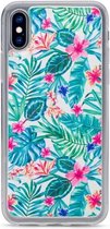 Apple iPhone XS Max Hoesje - My Style - Magneta Serie - TPU Backcover - White Jungle - Hoesje Geschikt Voor Apple iPhone XS Max